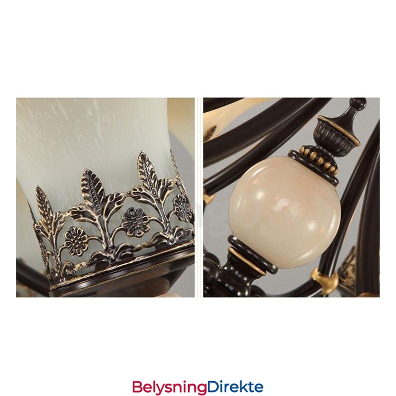 3-Lys Tradisjonell Klassisk Integrert Metalllysekrone