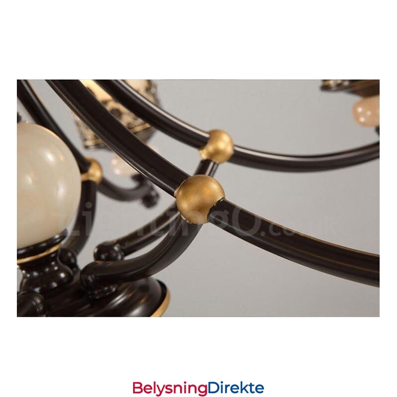 3-Lys Tradisjonell Klassisk Integrert Metalllysekrone