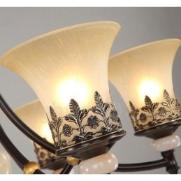 3-Lys Tradisjonell Klassisk Integrert Metalllysekrone