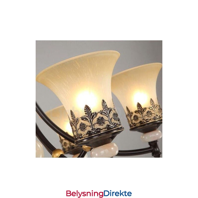 3-Lys Tradisjonell Klassisk Integrert Metalllysekrone