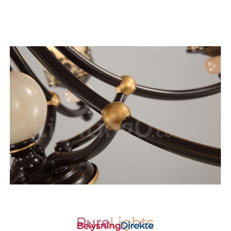 6 Lys Tradisjonell Klassisk Integrert Metalllysekrone