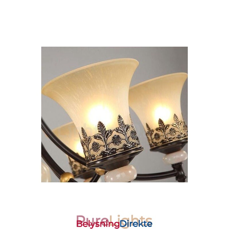 6 Lys Tradisjonell Klassisk Integrert Metalllysekrone