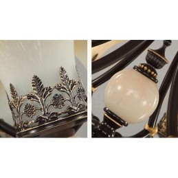 8-Lys Tradisjonell Klassisk Integrert Metalllysekrone