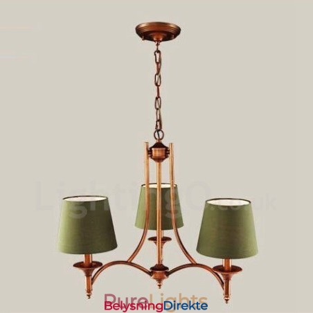 3-Lyss Rustik Lodge Integrert Metalllysekrone