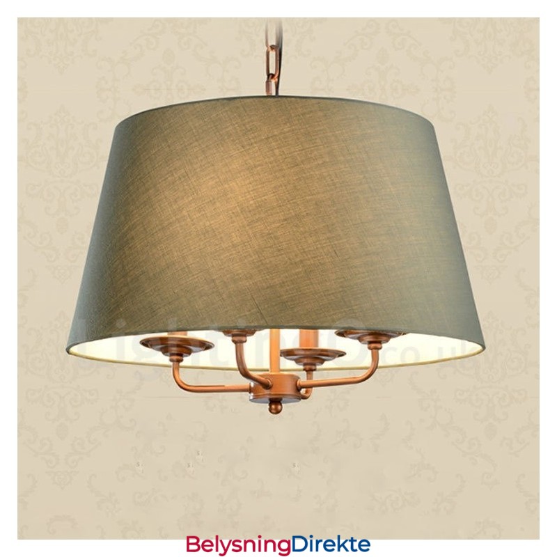 Integrert Metalllysekrone I Rustikk Lodge Med 4 Lys