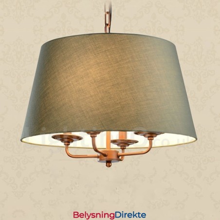 Integrert Metalllysekrone I Rustikk Lodge Med 4 Lys