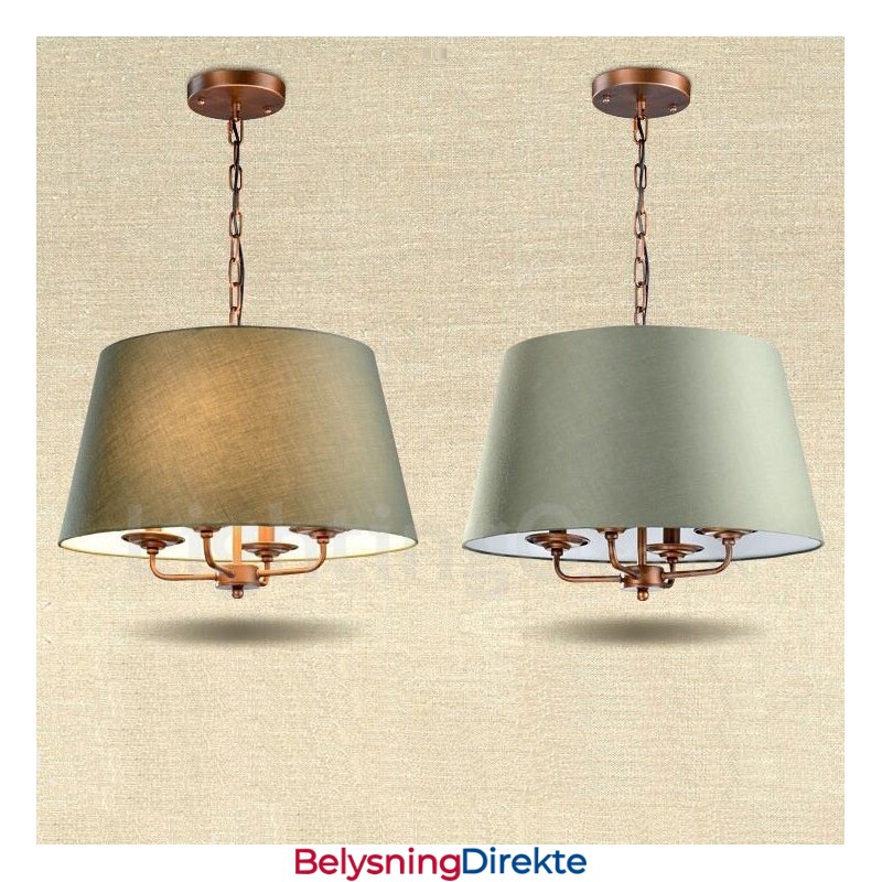 Integrert Metalllysekrone I Rustikk Lodge Med 4 Lys