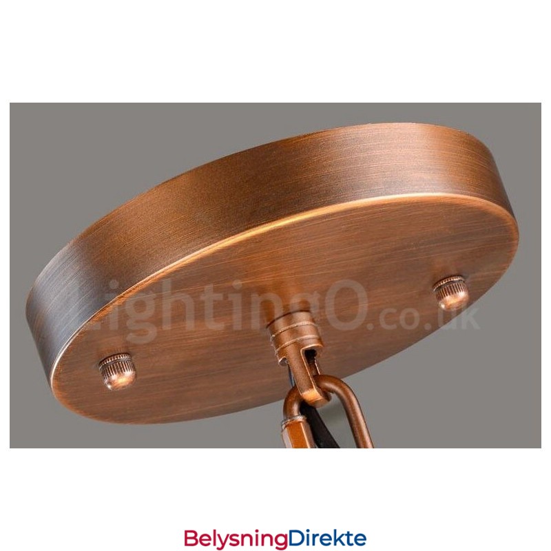 Integrert Metalllysekrone I Rustikk Lodge Med 4 Lys