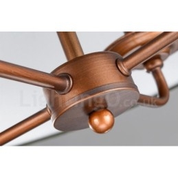 Integrert Metalllysekrone I Rustikk Lodge Med 4 Lys