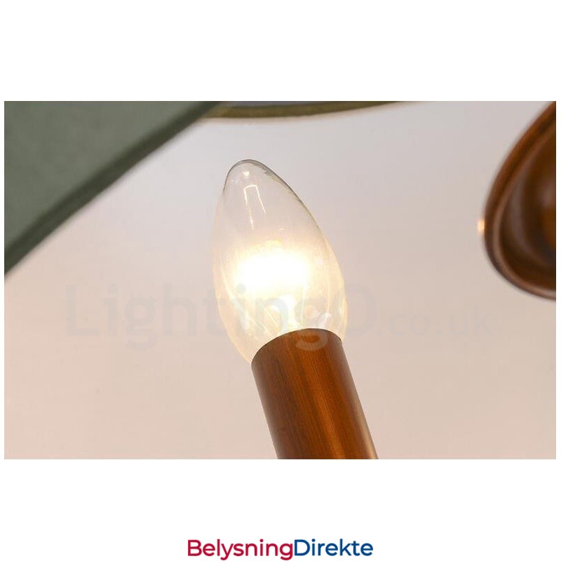 Integrert Metalllysekrone I Rustikk Lodge Med 4 Lys