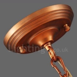 8-Lyss Rustik Lodge Integrert Metalllysekrone