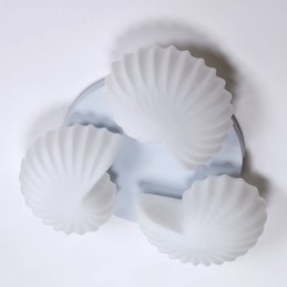 3-Lys Tradisjonell Klassisk Integrert Lysekrone Med Glassskjerm