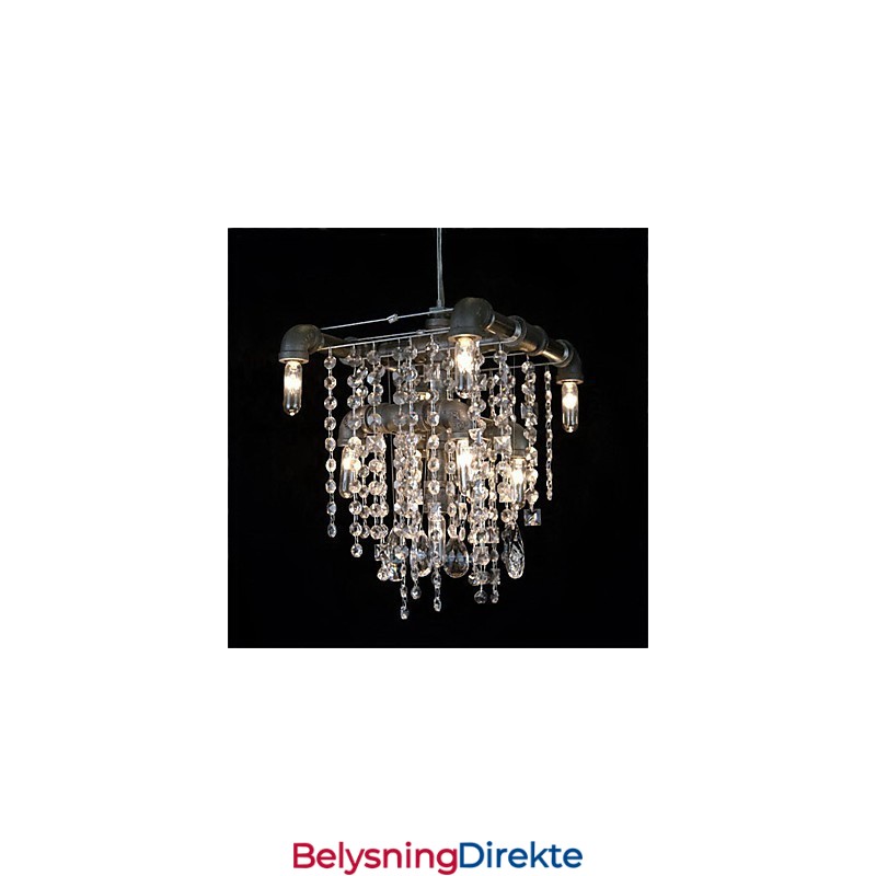 Nordamerikansk Stil Karakteristisk Krystalllysekrone Med 9 Lys I Rørdesign
