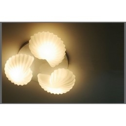 3-Lys Tradisjonell Klassisk Integrert Lysekrone Med Glassskjerm