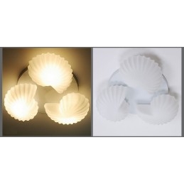 3-Lys Tradisjonell Klassisk Integrert Lysekrone Med Glassskjerm