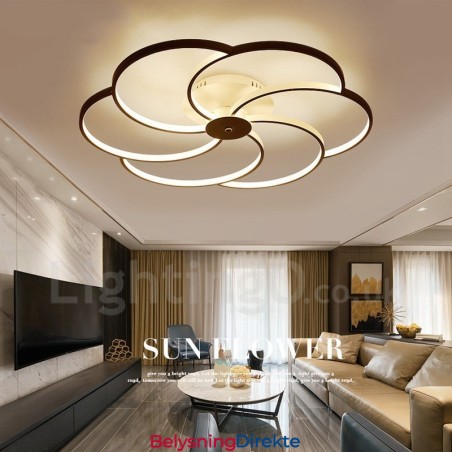 6 Lys Moderne Samtids Integrert Metalllysekrone