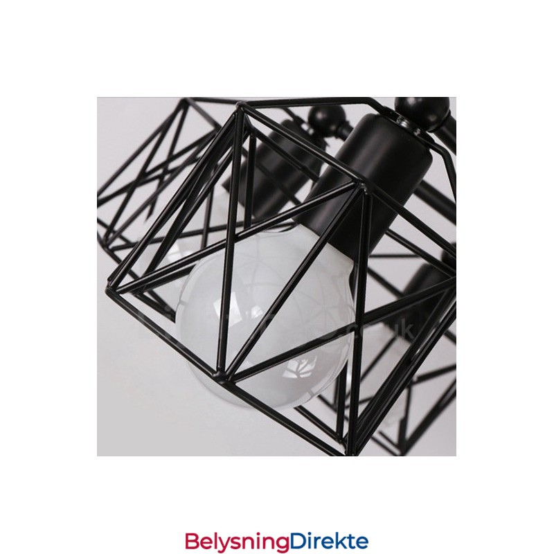 Integrert Lysekrone I Rustikk Stil Med 6 Lys