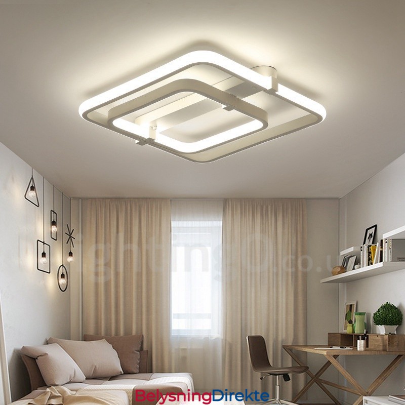 2-Ringers Moderne, Samtidskontemporær Integrert Innfelt Lampe