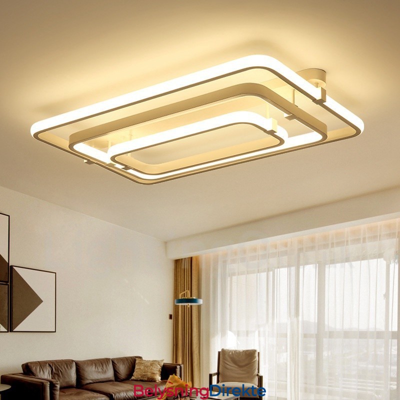 3-Ringers Moderne, Samtidskontemporær Integrert Innfelt Lampe