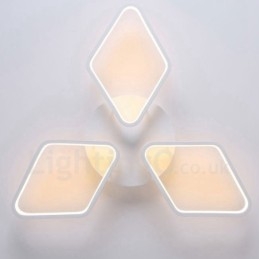 3-Lys Moderne Samtidskunst Integrert Metall Innfelt Lampe