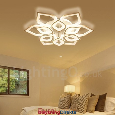 12-Lys Moderne, Samtidskunst Integrert Innfelt Lampe