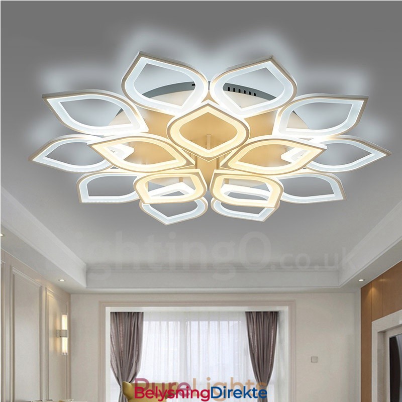 15 Lys Moderne Samtidskunst Integrert Innfelt Lampe