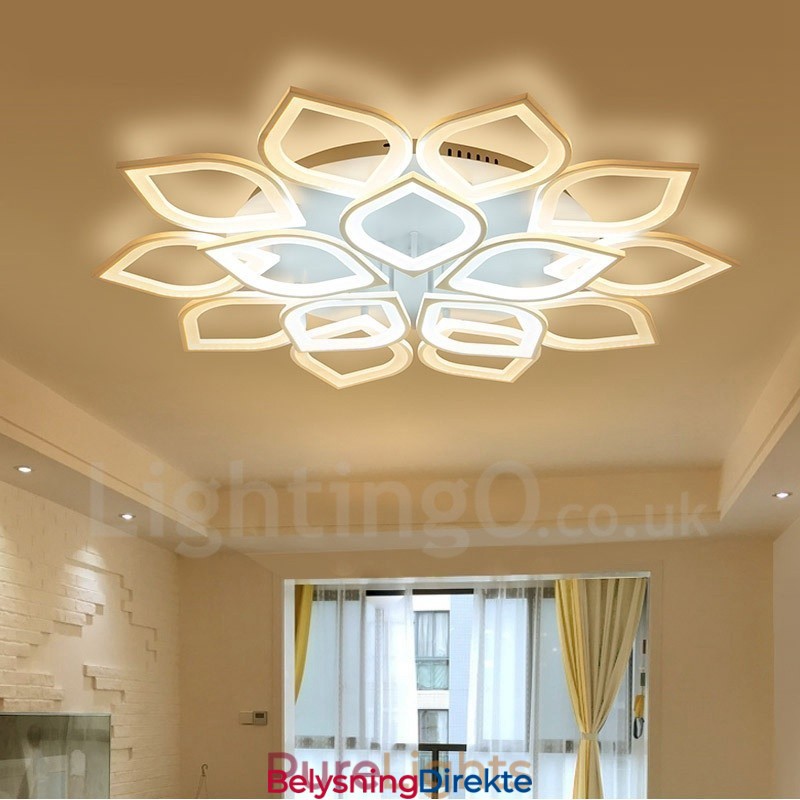 15 Lys Moderne Samtidskunst Integrert Innfelt Lampe