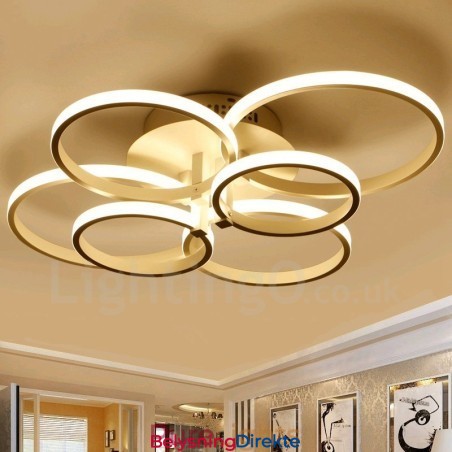 6 Lys Moderne Samtidskunst Integrert Metall Innfelt Lampe