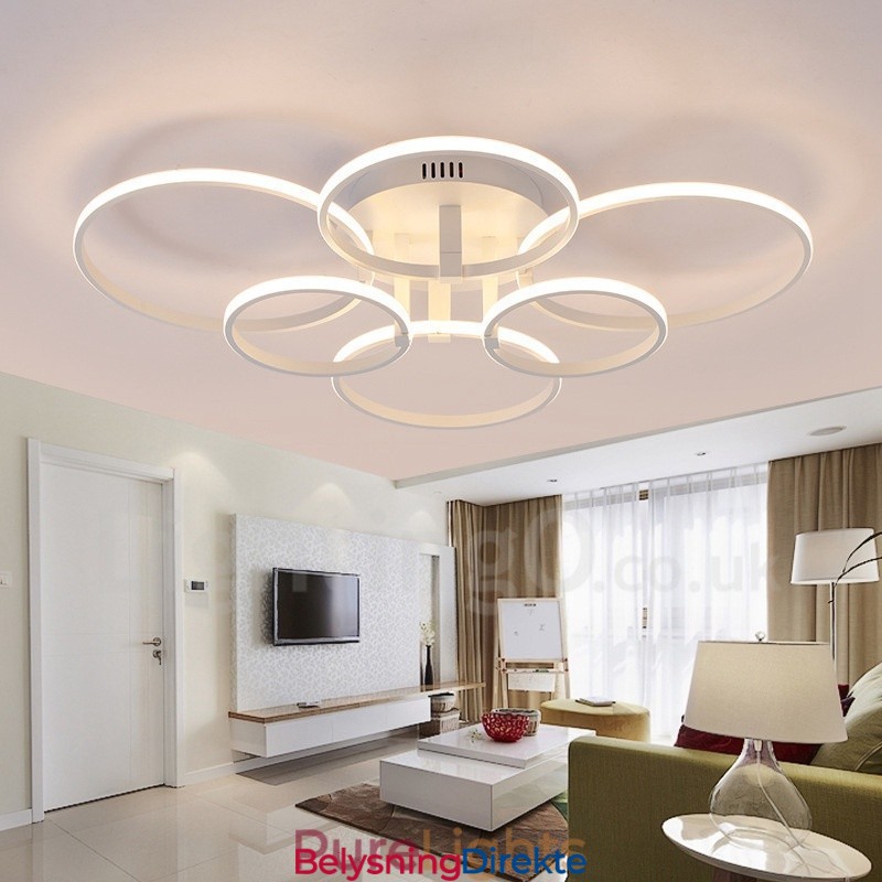 6 Lys Moderne Samtidskunst Integrert Metall Innfelt Lampe