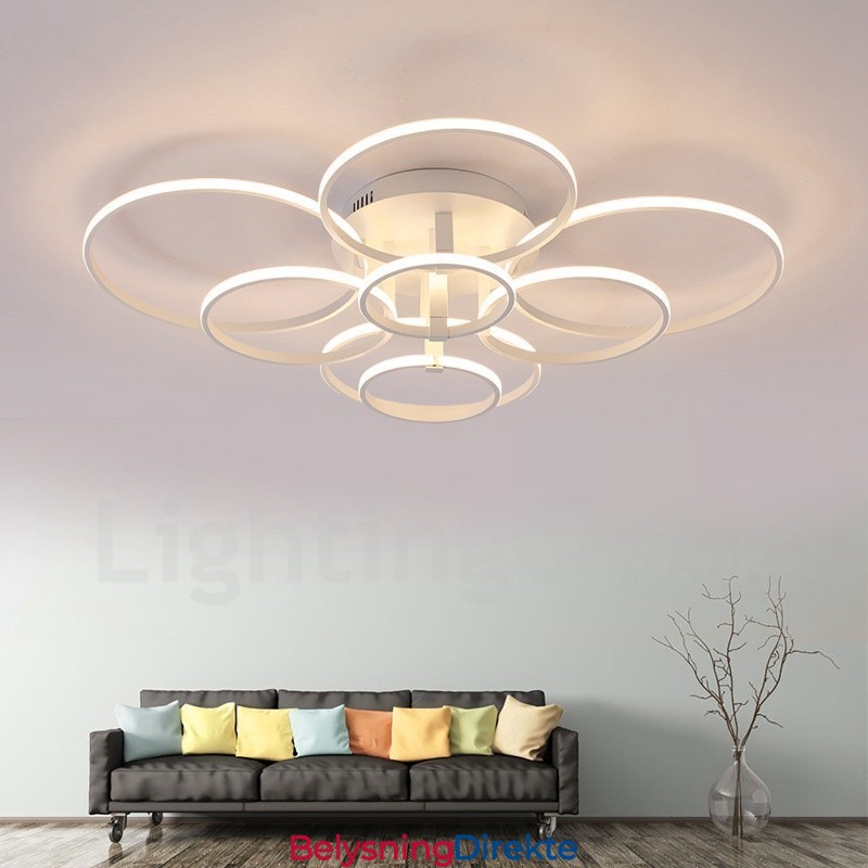 8 Lys Moderne Samtidskunst Integrert Metall Innfelt Lampe