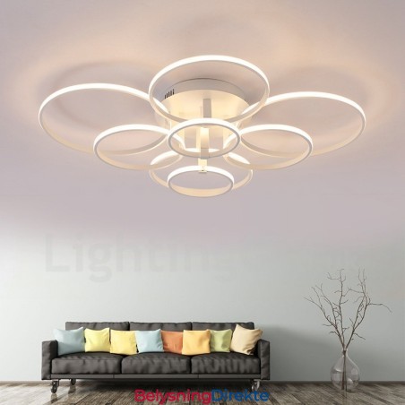 8 Lys Moderne Samtidskunst Integrert Metall Innfelt Lampe