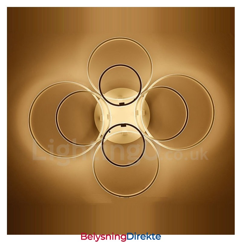 8 Lys Moderne Samtidskunst Integrert Metall Innfelt Lampe