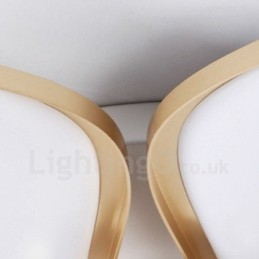 3-Lys Moderne Samtidskunst Integrert Metall Innfelt Lampe