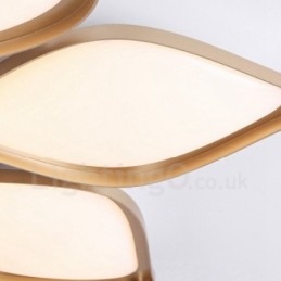 3-Lys Moderne Samtidskunst Integrert Metall Innfelt Lampe