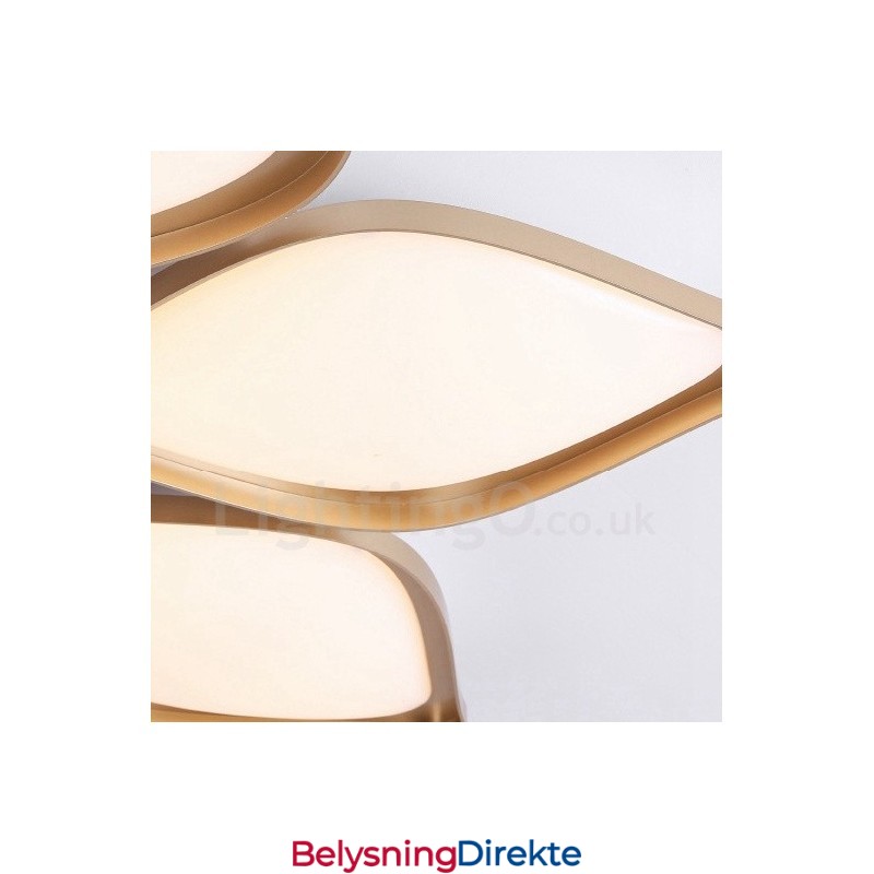 3-Lys Moderne Samtidskunst Integrert Metall Innfelt Lampe