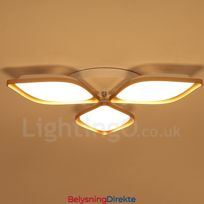 3-Lys Moderne Samtidskunst Integrert Metall Innfelt Lampe