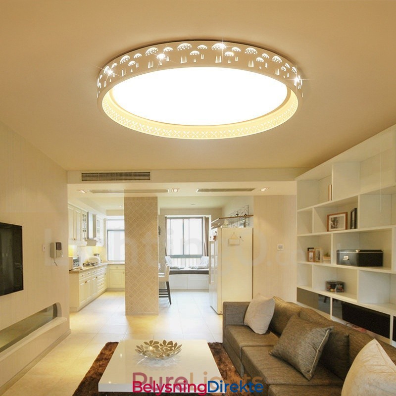 Moderne Samtids Integrert Integrert Metall Innfelt Lampe