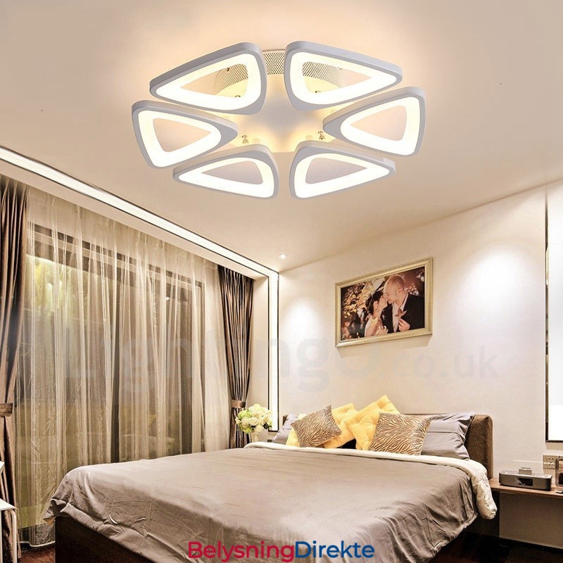 6 Lys Moderne Samtidskunst Integrert Innfelt Lampe