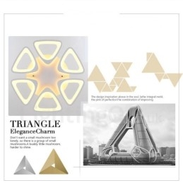 6 Lys Moderne Samtidskunst Integrert Innfelt Lampe