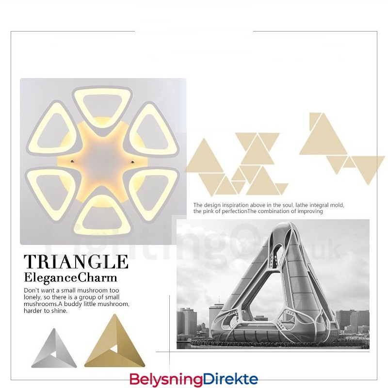 6 Lys Moderne Samtidskunst Integrert Innfelt Lampe