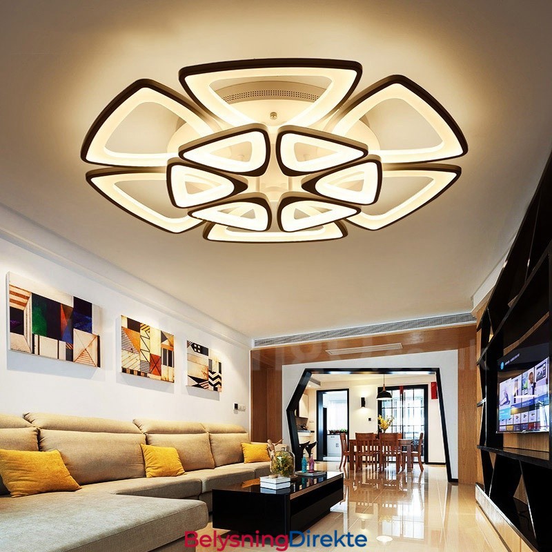 12-Lys Moderne, Samtidskunst Integrert Innfelt Lampe