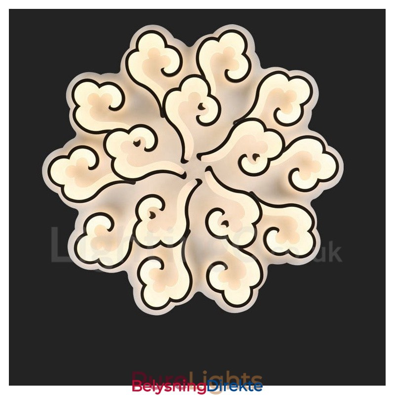 15 Lys Moderne Samtidskunst Integrert Innfelt Lampe