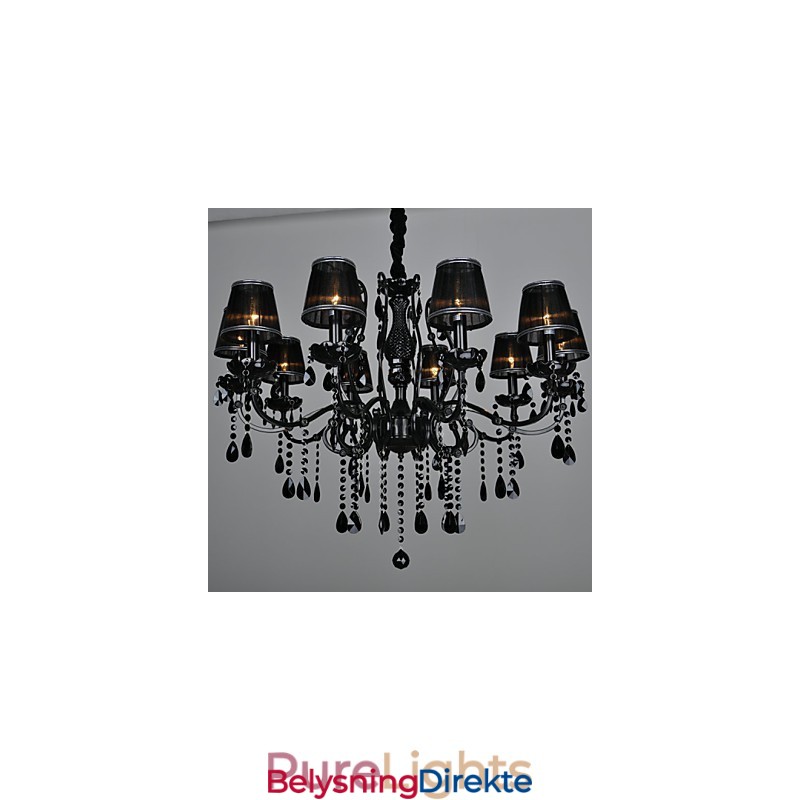 Lysekrone Krystall Moderne Samtids Krystall 10 Lys Metall