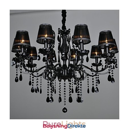 Lysekrone Krystall Moderne Samtids Krystall 10 Lys Metall