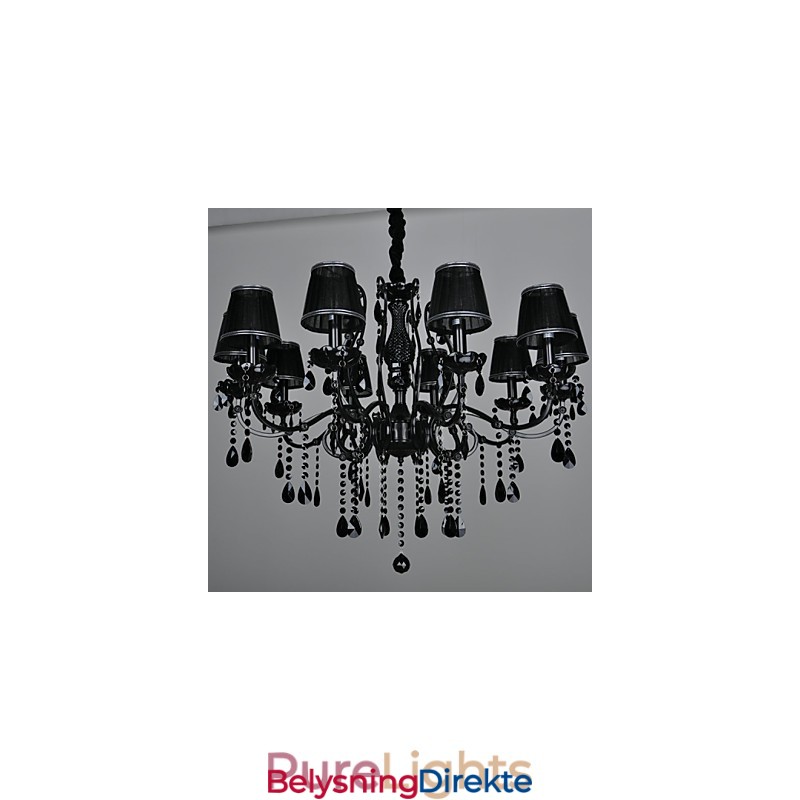 Lysekrone Krystall Moderne Samtids Krystall 10 Lys Metall