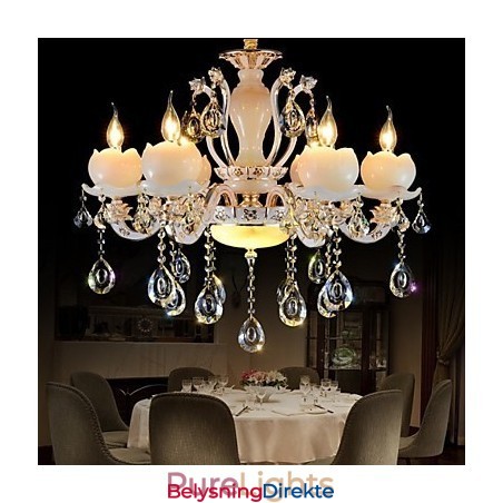 Luksuriøst Europeisk Stil Sinklegering Jade Krystall Anheng