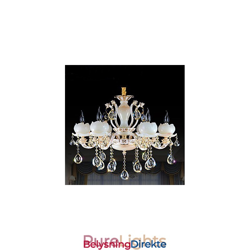 Luksuriøst Europeisk Stil Sinklegering Jade Krystall Anheng