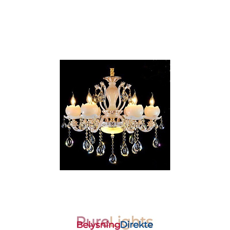 Luksuriøst Europeisk Stil Sinklegering Jade Krystall Anheng