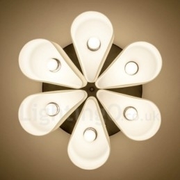 Integrert Innfelt Lampe I Rustikt Hyttestil Med 6 Lys