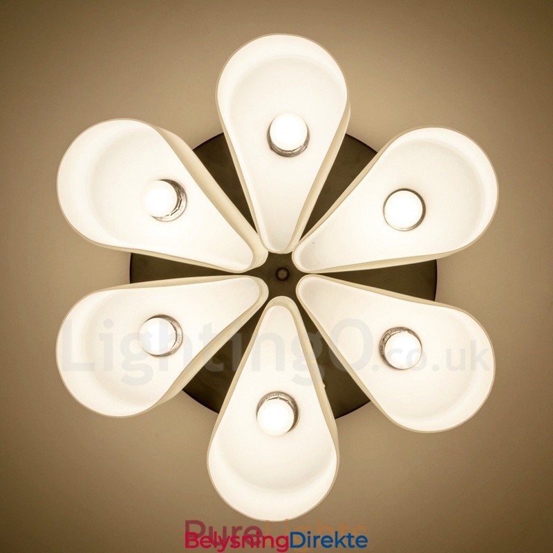 Integrert Innfelt Lampe I Rustikt Hyttestil Med 6 Lys